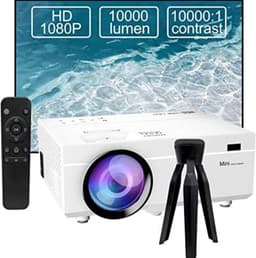 Mini beamer - Mini projector - Mini beamer smartphone - Wit — thumbnail 1