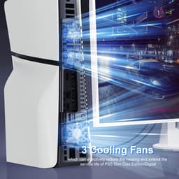 PlayCool PS5 Slim Disc Edition & Digital Edition USB Console Cooling Fan met LED en RGB — thumbnail 5
