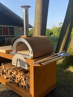 BEEK - Corten 70 - pizzaoven - houtgestookt - Cortenstaal - tot 2 pizza's tegelijk — thumbnail 2