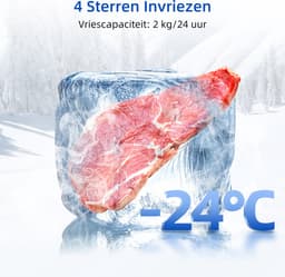 CHiQ FTM86L4E - Tafelmodel Koelkast Met Vriesvak - 86 Liter - E Energy Label - 39dB - Zwart - 12 jaar garantie op compressor — thumbnail 5