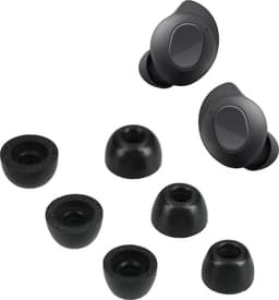 kwmobile 6x cover voor oordopjes - geschikt voor Samsung Galaxy Buds FE - Van memory foam in zwart - Maat S, M en L — thumbnail 3