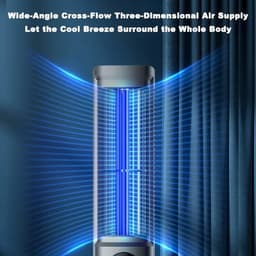 Draagbare Koeler - Koeltoren - Ventilator - Bladloze Airconditioner - Roterend - 10x11x29cm — thumbnail 3
