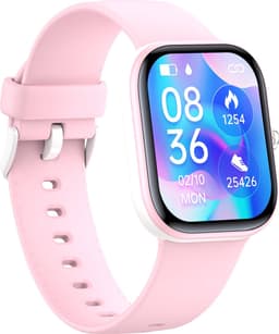 Smartwatch Kinderen - Hartslag - Stappen - 20 Alarmen - Roze — thumbnail 5