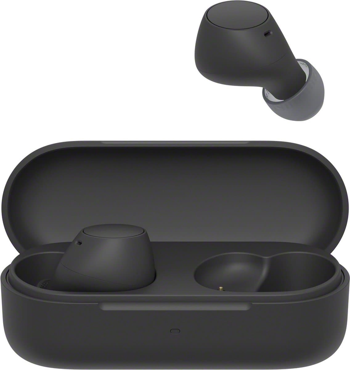 Sony WF-C510 oordopjes - hoogwaardig geluid, aanpasbare EQ, comfortabel ontwerp, batterijduur van 22 uur, snel opladen, Bluetooth-multipointverbinding, omgevingsgeluidmodus, Spotify Tap, IPX4-classificatie - zwart — afbeelding 1