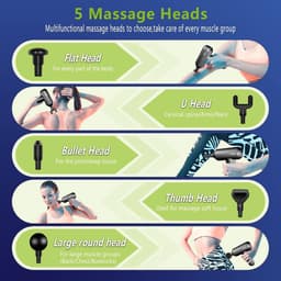Diepe spiermassagegeweer Geschikt voor rug en nek - Professioneel Spiermassagepistool - Mannen/vrouwen verjaardagscadeau - Moederdag cadeau — thumbnail 3