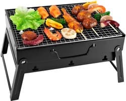 StayPowered BBQ Grill - Perfect voor elke buitenactiviteit - Compact en licht - Geen montage nodig - Inklapbaar ontwerp - Geschikt voor 3-6 personen - Duurzaam zwart chroom - Snelle levering gegarandeerd!