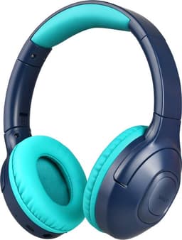 WiseQ Onbreekbare Draadloze Kinderkoptelefoon Geluid Dempend - Koptelefoon Kind Bluetooth – Kinder Koptelefoon Draadloos – Over Ear – Met Microfoon – Volumebegrenzer – Blauw — thumbnail 1