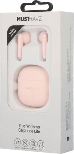 Musthavz True Wireless Earphone Lite Earbuds - Draadloze Oordopjes - Wireless Bluetooth Earphones - Oortjes geschikt voor Apple en Android - Roze/Pink — thumbnail 4