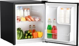 KitchenBrothers Mini Koelkast - 40L - Kleine ijskast - Minibar - Vrijstaand - Frigo - Compact - Zwart — thumbnail 1