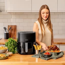 Cecotec Heißluftfritteuse ohne Öl 6,5L Cecofry Fantastik 6500. 1700W, PerfectCook-Technologie, 12 Kochmodi, Touchscreen, Temperatur einstellbar 80-200ºC, Kochzeit bis zu 60 min, Überhitzungsschutz — thumbnail 4