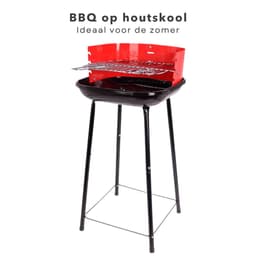Houtskoolbarbecue - Houtskool BBQ - Barbecue - 41cm - Windscherm - Grillrooster - Vuurschaal 0,7mm - Gewicht 2.8kg - Inclusief EBOOK — thumbnail 4