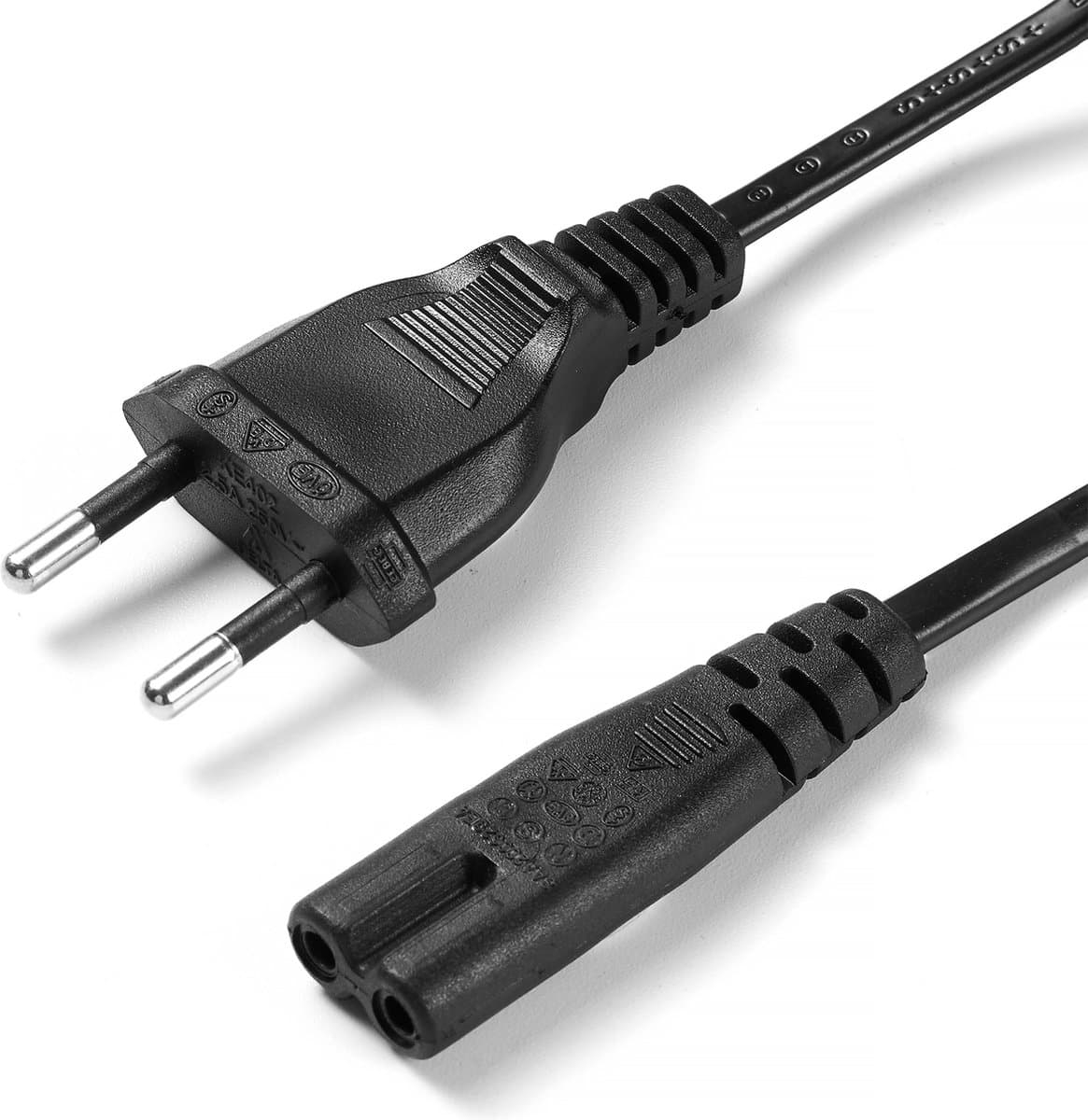 YONO Voedingskabel geschikt voor JBL Partybox 100/110/200/300/310/710/1000 - Netsnoer 1.80 M - Zwart — afbeelding 1