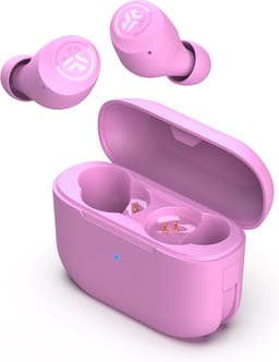 JLab Go Pop Draadloze Oordopjes - Bluetooth Oortjes Draadloos - 35 uur Batterijduur - Be Aware Audio - Met Microfoon - Geschikt voor Android en Apple - Roze — thumbnail 1