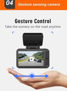 DrPhone D07 – 4K Dash Cam – 170 Graden – Full HD Dashcamera - Met Achteruit Rij Camera– 2.4 Inch – Met Nachtzicht – Zwart — thumbnail 4
