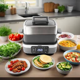8-in-1 Multicooker met Airfryer, Rijstkoker en Slowcooker Functies — thumbnail 5