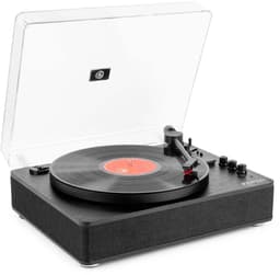 Platenspeler Bluetooth (in/uit) - Fenton RP162B - retro platenspeler met speakers (stereo) en mp3 speler - Zwart — thumbnail 1
