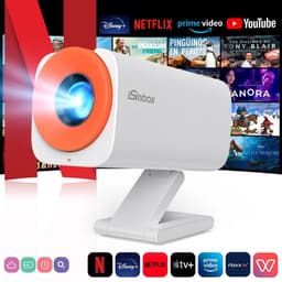 Rolu Mini Beamer – Projector – Beamer - 4K Beeldkwaliteit – Bluetooth – Wifi – HDMI – Android & iOS – Home Cinema — thumbnail 3