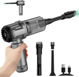 Draadloze Mini Handstofzuiger USB-C Oplaadbaar voor Auto Kantoor en Thuis — thumbnail 1