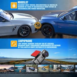 Nexvo® Dashcam voor Auto Voor en Achter - Dashcam - Zwart - ‎3cm x 5cm x 3cm — thumbnail 4