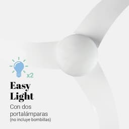 Stil Witte Plafondventilator met Verlichting en Afstandsbediening 106 cm — thumbnail 4
