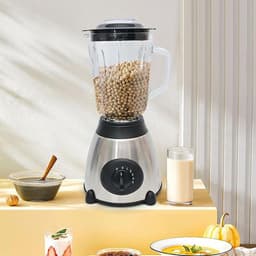 Keukenmixer - Keukenmachine Blender - Maaltijd Voorbereiding - Glazen Beker - 15 Liter - Zwart — thumbnail 5