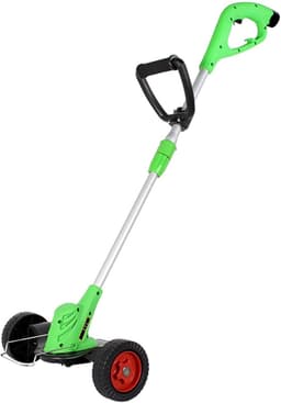 Draagbare Grasmaaier - Elektrische Trimmer - Onderhoud Gazon - Oplaadbaar Draadloos - Compact Lichtgewicht - Groen — thumbnail 1