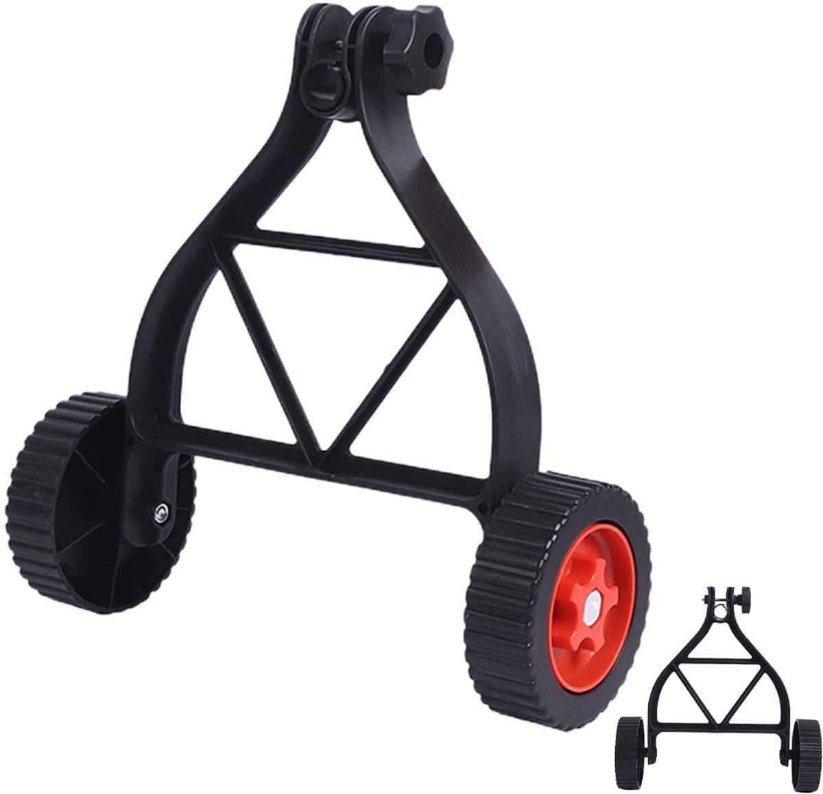 Vervangend Maaiwiel – Universeel Trolleywiel voor Grasmaaier & Tuin – 35 cm Stevig Rubber & IJzer – Slijtvast & Stil – Zwart — afbeelding 1