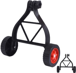 Vervangend Maaiwiel – Universeel Trolleywiel voor Grasmaaier & Tuin – 35 cm Stevig Rubber & IJzer – Slijtvast & Stil – Zwart — thumbnail 1