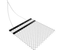 Weideeg Gazontractor - Sleepeg Grondbewerking - Bodem Egaliseren - Robuust Stalen Frame - 155 x 123 cm