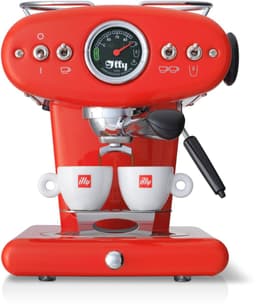illy X1 Anniversary Koffiemachine – ESE Pads & Gemalen Koffie – Rood - Iconisch Design – Met Stoompijp — thumbnail 1