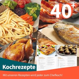 Compacte AirFryer 4.3 Liter met Digitale Touch Display, 1500 Watt en 8 Voorinstellingen — thumbnail 4