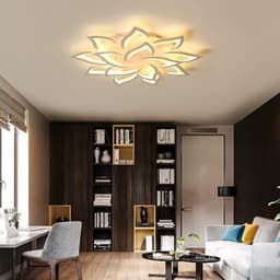 Dimbare LED Plafondlamp in Bloemvorm met Afstandsbediening - Warm tot Koud Licht — thumbnail 5