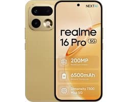 Realme 16 Pro 5G - 8 GB 256 GB - Goud | 108MP Portrait Camera 6000mAh IP68 120Hz AMOLED