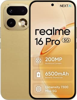 Realme 16 Pro 5G - 8 GB 256 GB - Goud | 108MP Portrait Camera 6000mAh IP68 120Hz AMOLED — thumbnail 1
