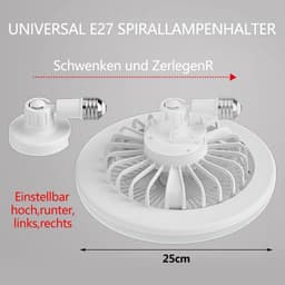 Plafondventilator met Verlichting en Afstandsbediening - Stijlvolle Ventilatorlamp — thumbnail 3