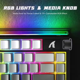 Attack Shark R85 HE Gaming Toetsenbord, Hall Effect, Rapid Trigger, RGB - Zwart/Grijs — thumbnail 4