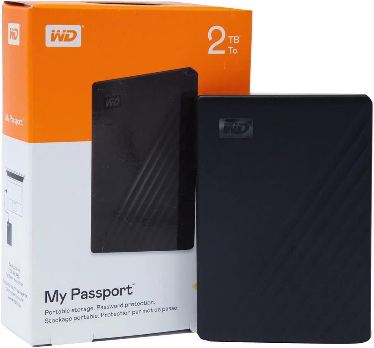 Externe Harde Schijf 2TB Zwart - Draagbare Opslag voor PC en Mac — afbeelding 1