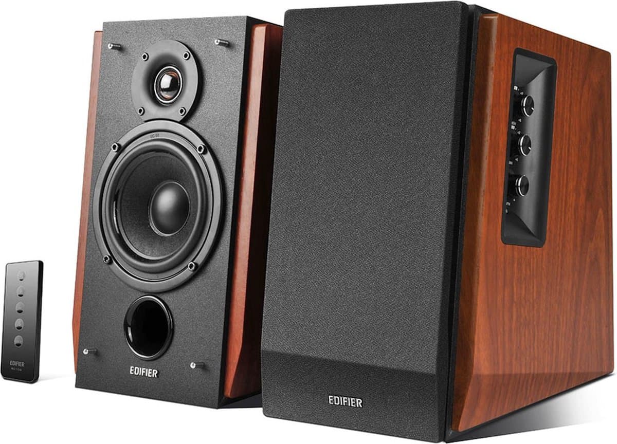 Edifier R1700BT - 2.0 bluetooth speakerset / Hout — afbeelding 1