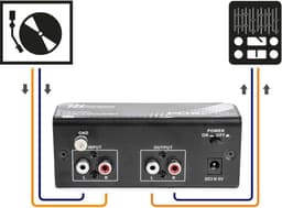 Phono Voorversterker voor Platenspeler - Power Dynamics PDX010 - RIAA Correctie — thumbnail 2