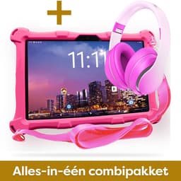 AngelTech Kinderpakket XL PRO II - Kindertablet XL PRO II + Kinderkoptelefoon - Android 16 - Combipakket - Kindertablet Vanaf 3 Jaar – Kinder Tablet – Kids Tablet - Tablet voor Kinderen - Roze — thumbnail 3