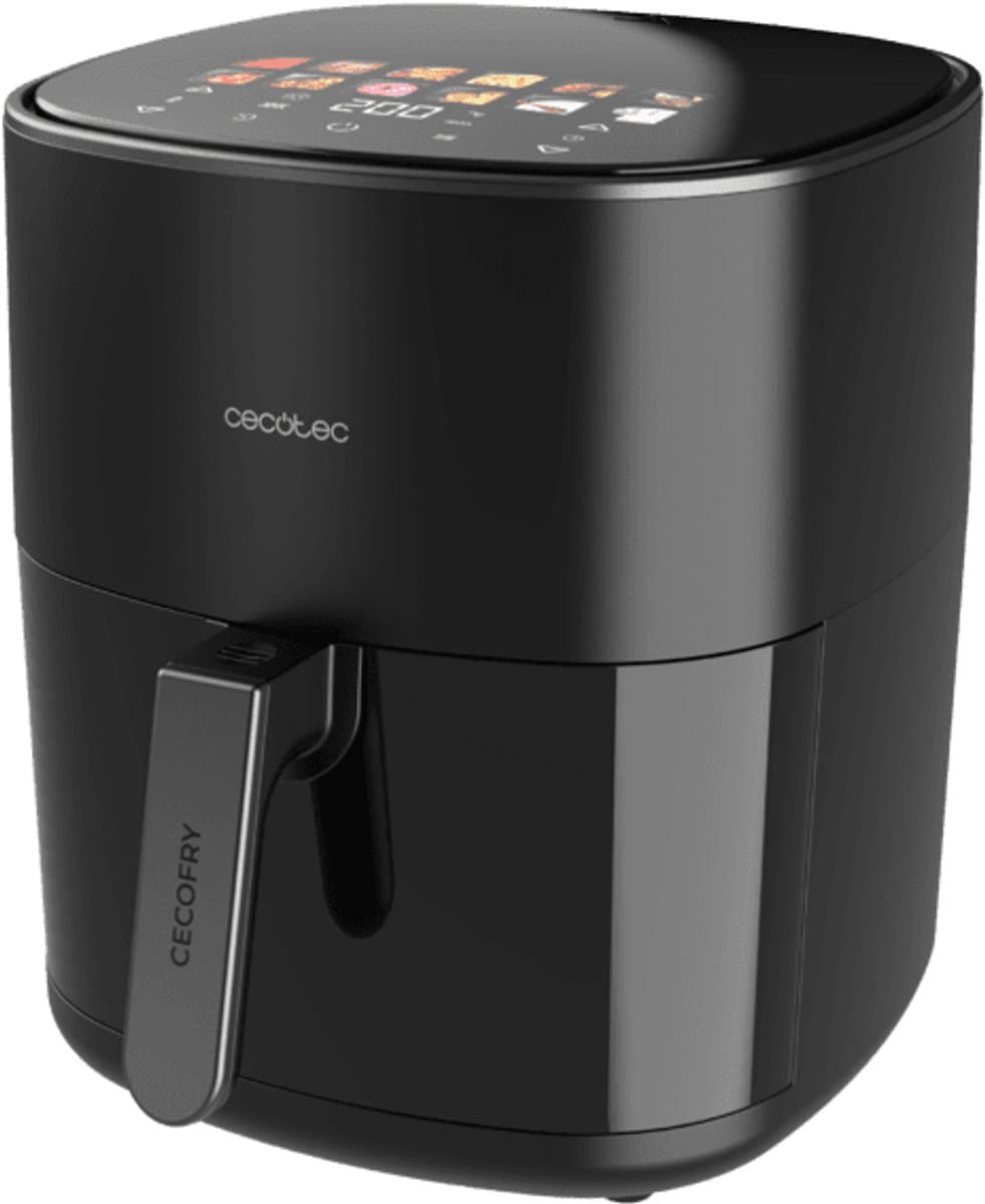 Cecotec Cecofry&Grill Duoheat 6500 Enkel 6,5 l Vrijstaand 2200 W Heteluchtfriteuse Zwart — afbeelding 1