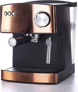 Adler - Espressomachine - Koffiemachine - 15 bar, 850W, melkopschuimer, AD4404cr — thumbnail 1