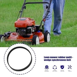 2 stuks Grasmaaier Aandrijfriemen FLY056/FL267 Compatibel met Flymo Easi Glide 300V 330 330XV 330XV Poly V Grasmaaiers Rubber Gesloten Loop Distributieriem 4PJ488 — thumbnail 3
