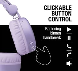 FRESH 'N REBEL Code Core On-ear Draadloze hoofdtelefoon Dreamy Lilac — thumbnail 3