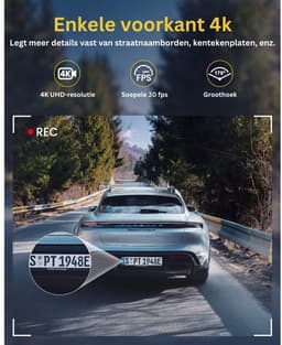 ApexArte® Dashcam voor Auto - Dualdashcam Voor en Achter - Full HD - Zwart — thumbnail 2