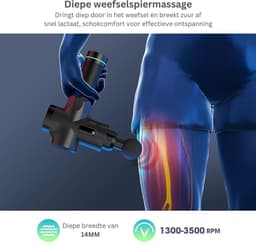 VELTRR® Massage Gun Professioneel - Massage Apparaat - Theragun — thumbnail 5