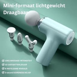 ApexArte® Massage Gun Professioneel - Massage Apparaat - Theragun - Groen — thumbnail 4