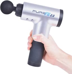 Massagepistool - Spierontspanner - Herstel na sport - 6 snelheden - 4 koppen - Zwart — thumbnail 1