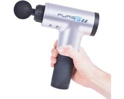 Massagepistool - Spierontspanner - Herstel na sport - 6 snelheden - 4 koppen - Zwart