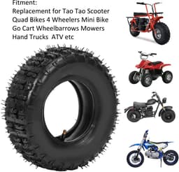 Dailygoods- Motorband 13x5.00-6 Lekbestendig - Binnenband 3.5/4.0-6 - Antislippatroon - Geschikt voor ATV/Quad - Hoogwaardig rubber - Geschikt voor langeafstandsraces - Buitenband — thumbnail 5